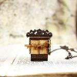 Miniature woodlands secret locket necklace - really functional
